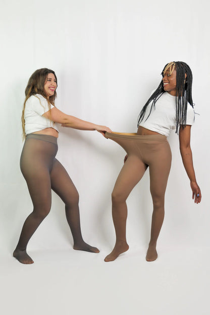 Thermo-Strumpfhose mit Haut-Effekt – warm, formend & reißfest