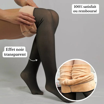 Thermo-Strumpfhose mit Haut-Effekt – warm, formend & reißfest