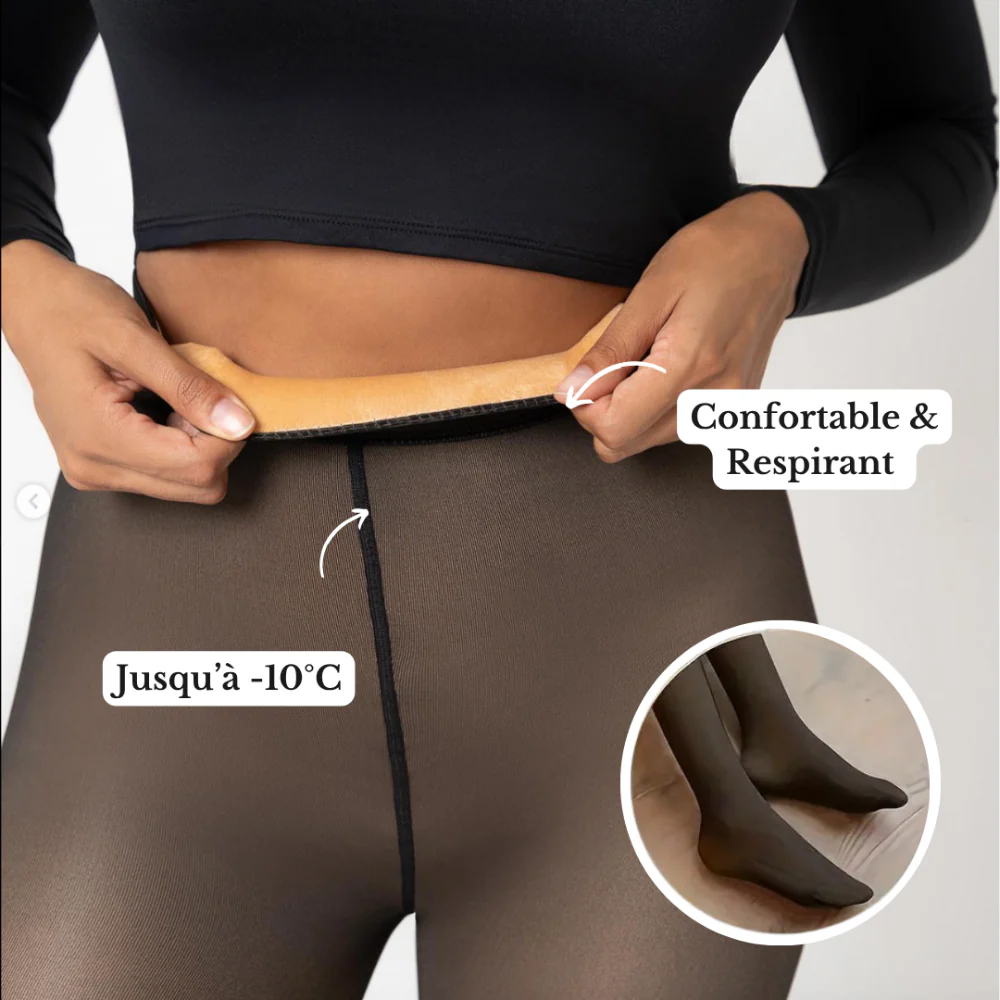 Thermo-Strumpfhose mit Haut-Effekt – warm, formend & reißfest